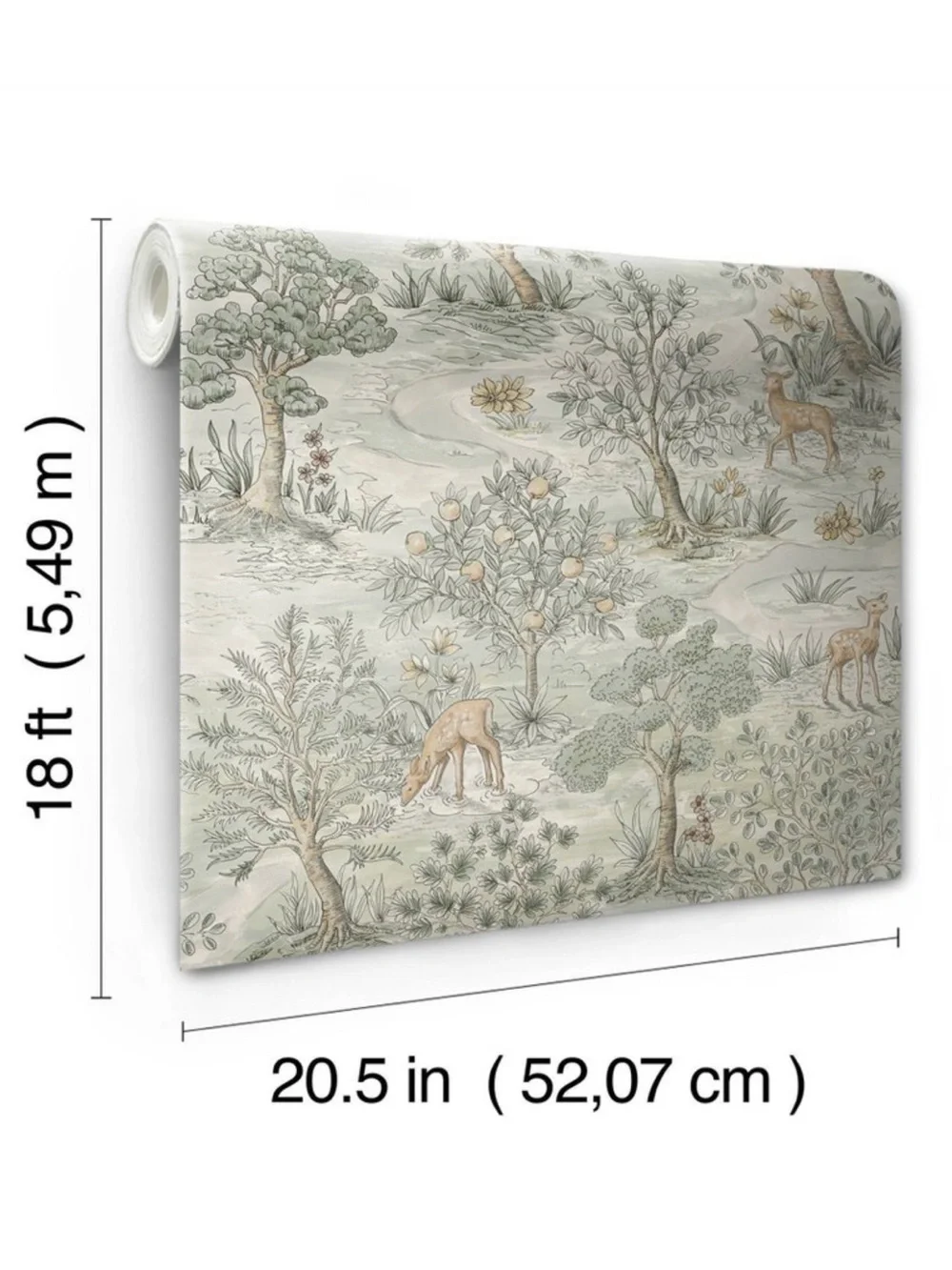 Brewster Peel and Stick Wallpaper Bramble Wintergreen (2 Rolls)